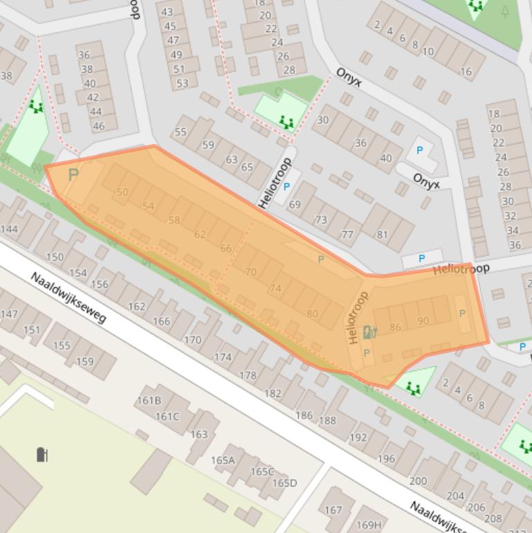 Kaart van postcodegebied 2691HG.