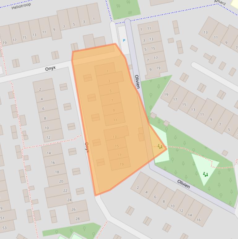 Kaart van postcodegebied 2691HL.