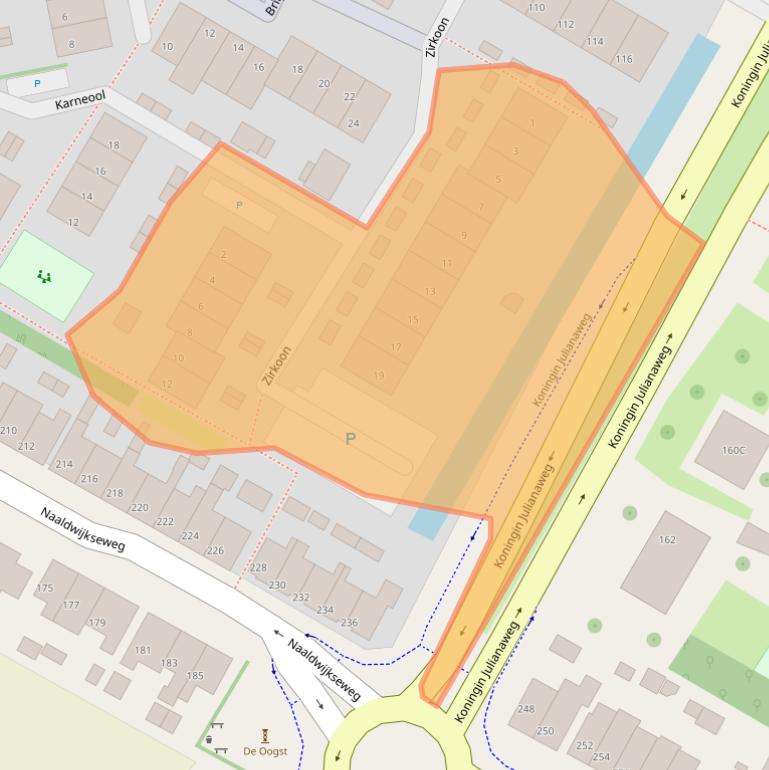 Kaart van postcodegebied 2691HP.