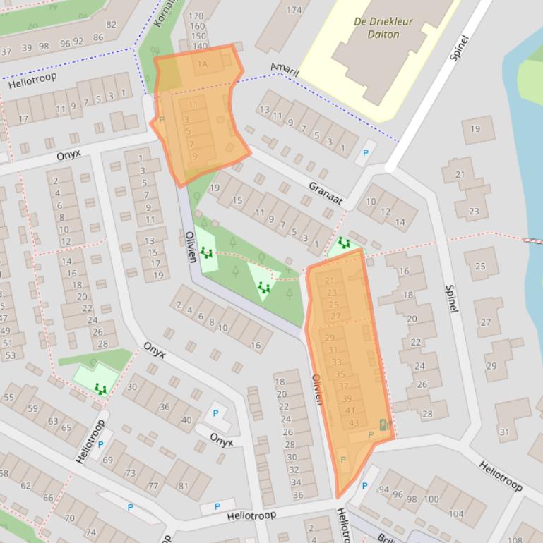 Kaart van postcodegebied 2691HS.