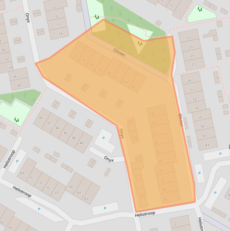 Kaart van postcodegebied 2691HT.