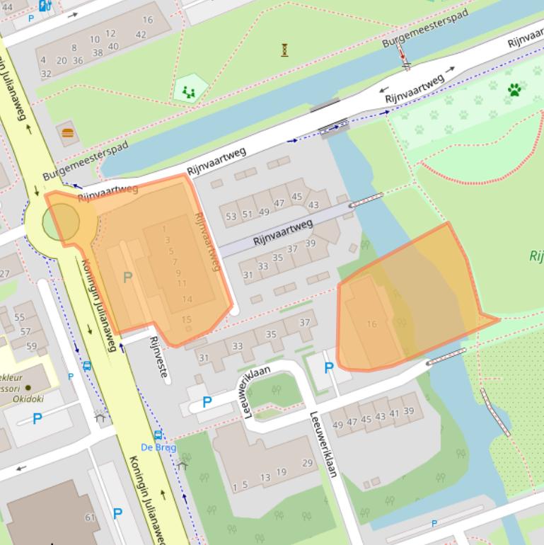 Kaart van postcodegebied 2691HZ.