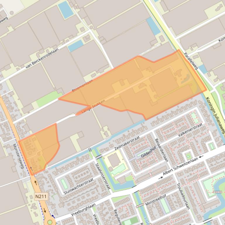 Kaart van postcodegebied 2691JB.