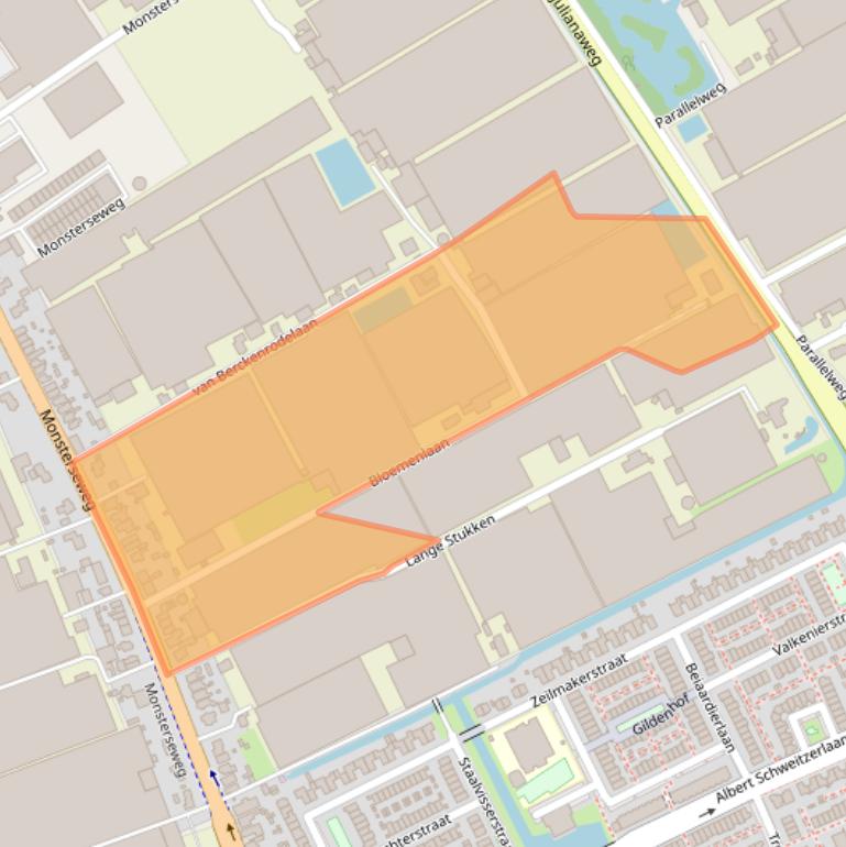 Kaart van postcodegebied 2691JC.