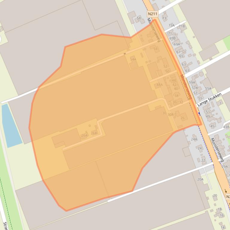 Kaart van postcodegebied 2691JH.