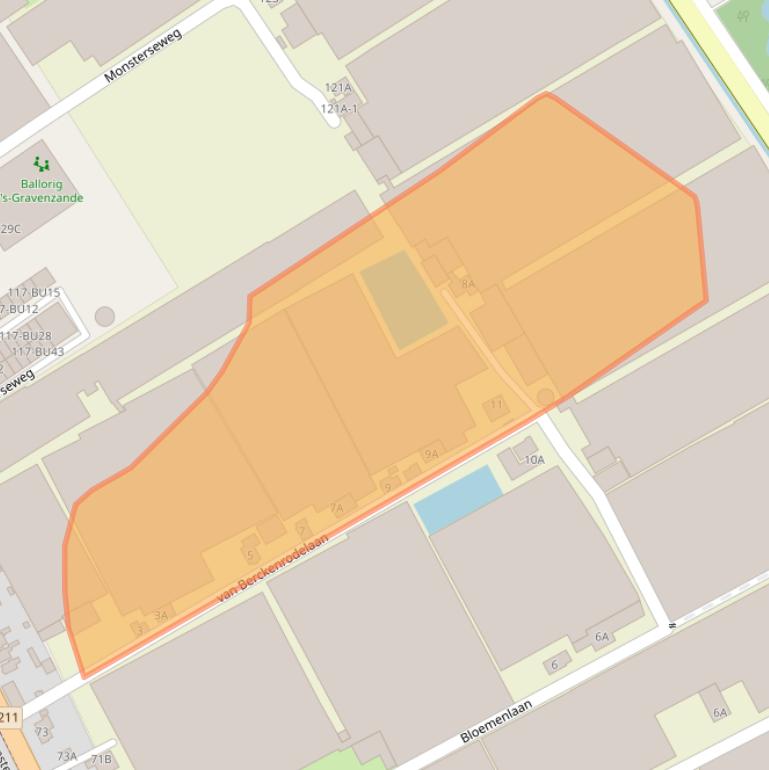 Kaart van postcodegebied 2691JL.