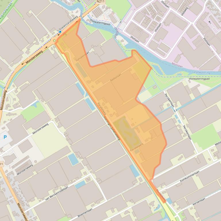 Kaart van postcodegebied 2691JM.