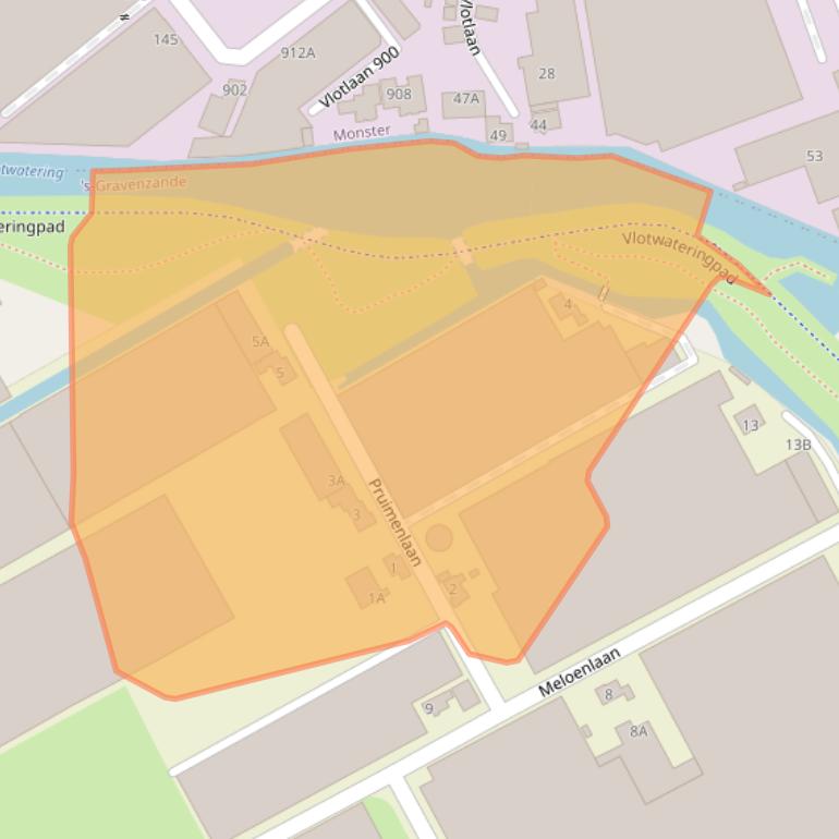 Kaart van postcodegebied 2691JR.