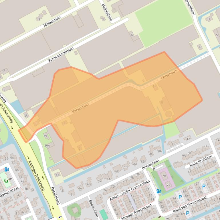 Kaart van postcodegebied 2691JW.