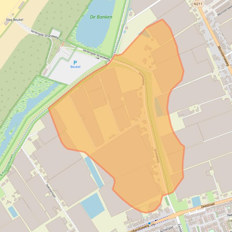 Kaart van postcodegebied 2691KE.