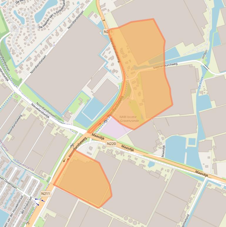 Kaart van postcodegebied 2691KN.