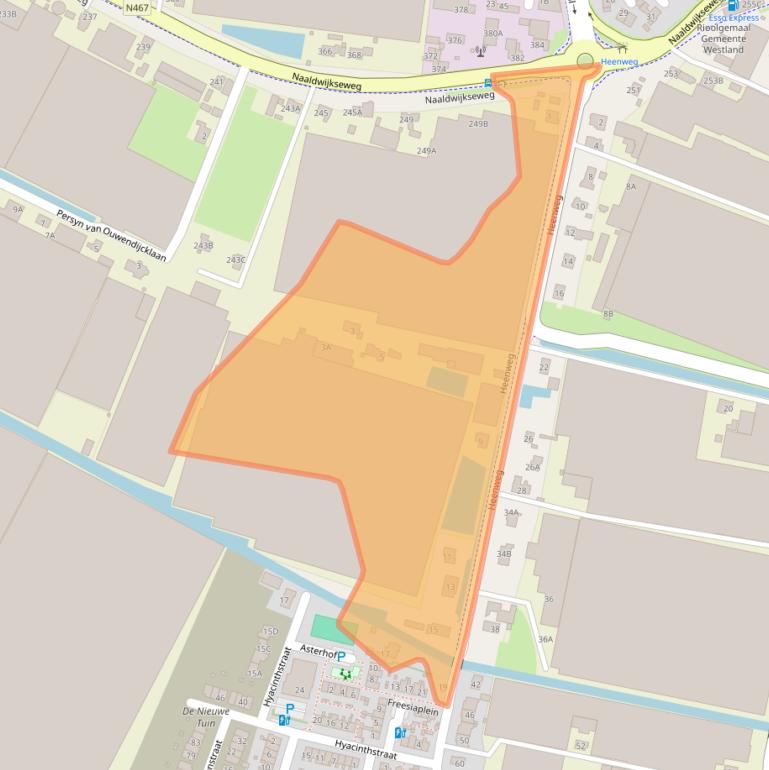 Kaart van postcodegebied 2691LA.