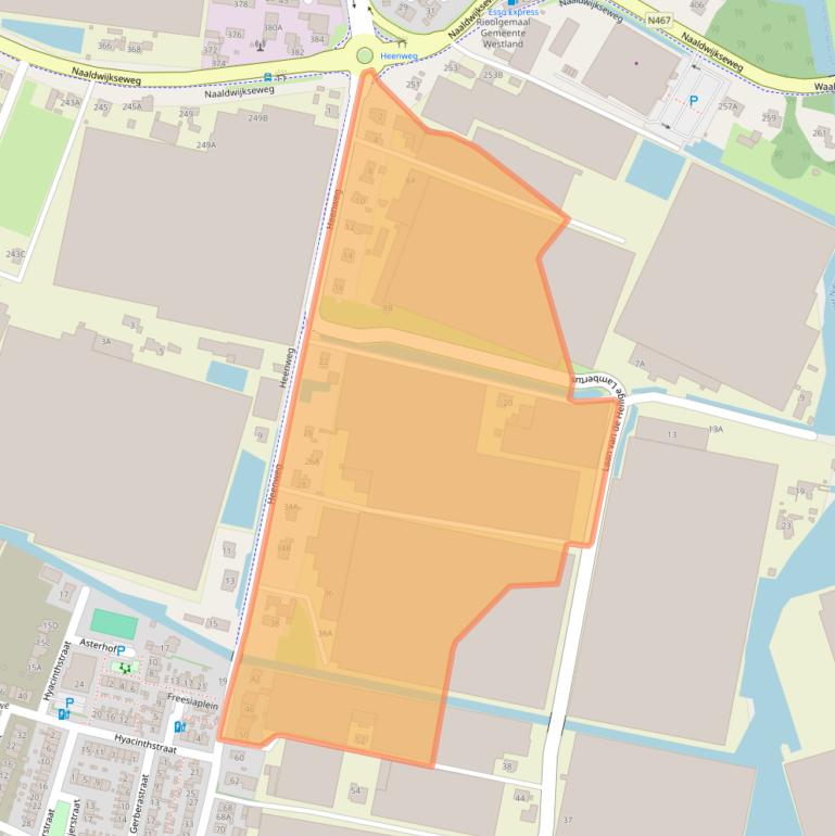 Kaart van postcodegebied 2691LD.