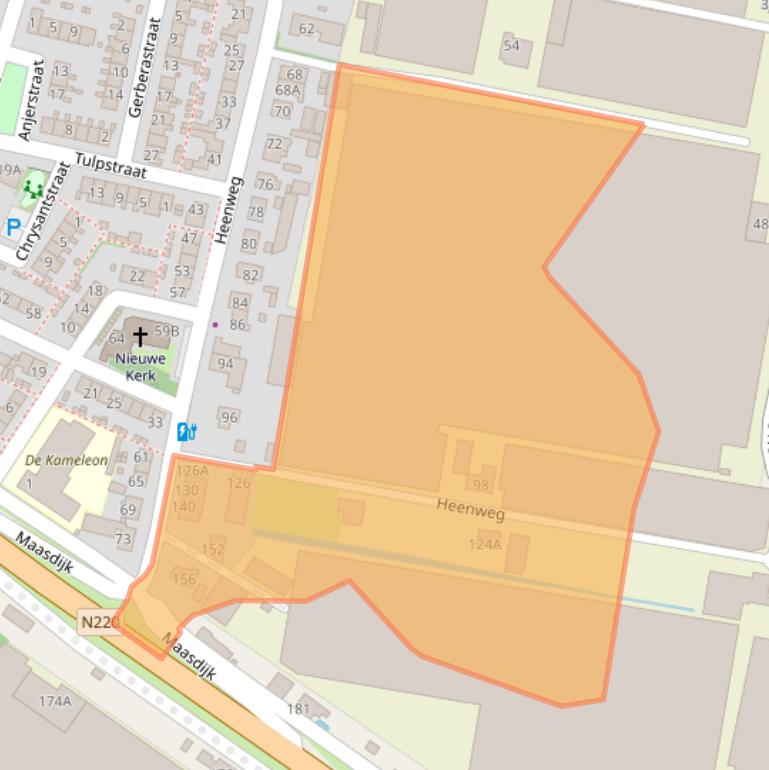 Kaart van postcodegebied 2691LG.