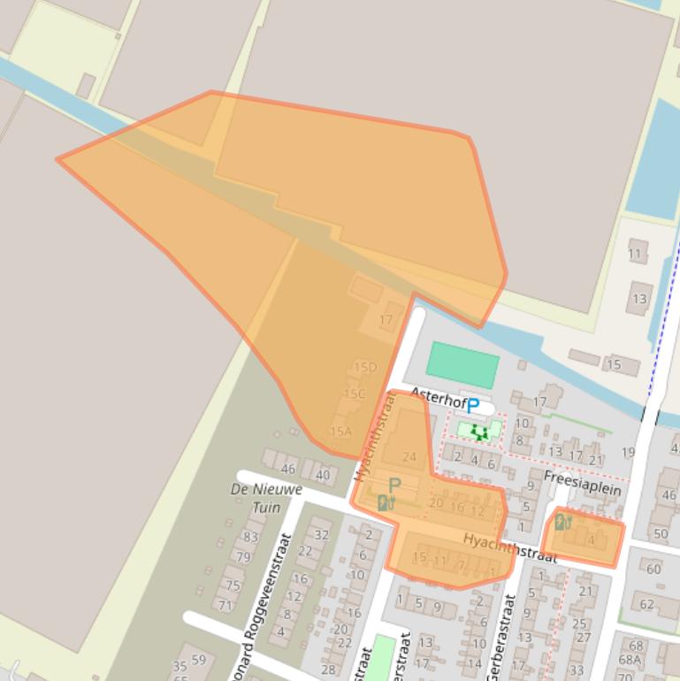 Kaart van postcodegebied 2691LH.