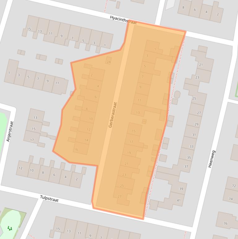 Kaart van postcodegebied 2691LK.