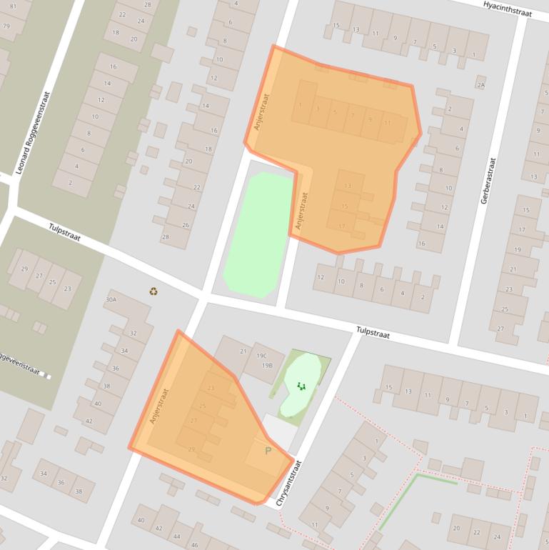 Kaart van postcodegebied 2691LL.
