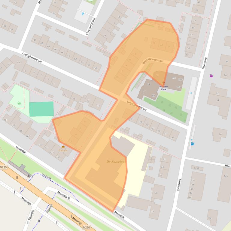 Kaart van postcodegebied 2691LR.