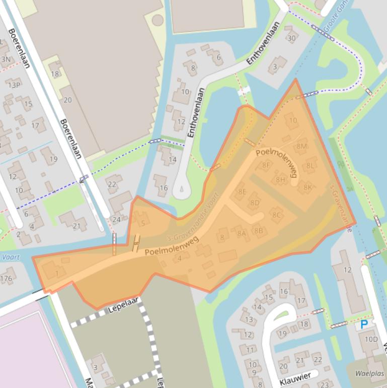 Kaart van postcodegebied 2691MC.