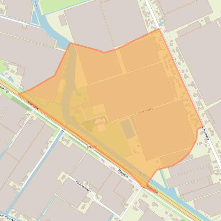 Kaart van postcodegebied 2691ML.