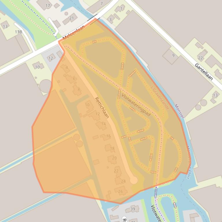 Kaart van postcodegebied 2691MM.