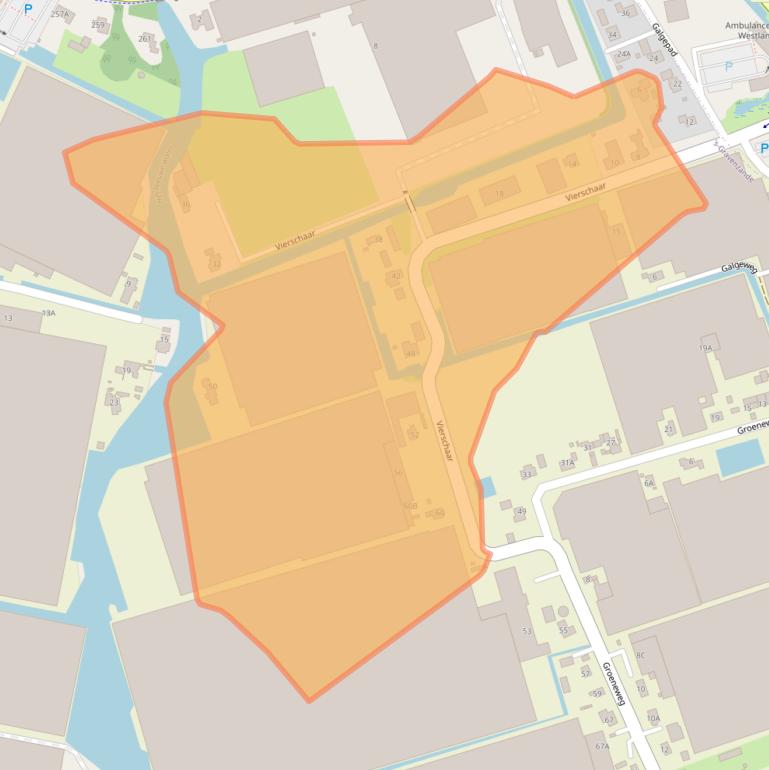 Kaart van postcodegebied 2691MT.