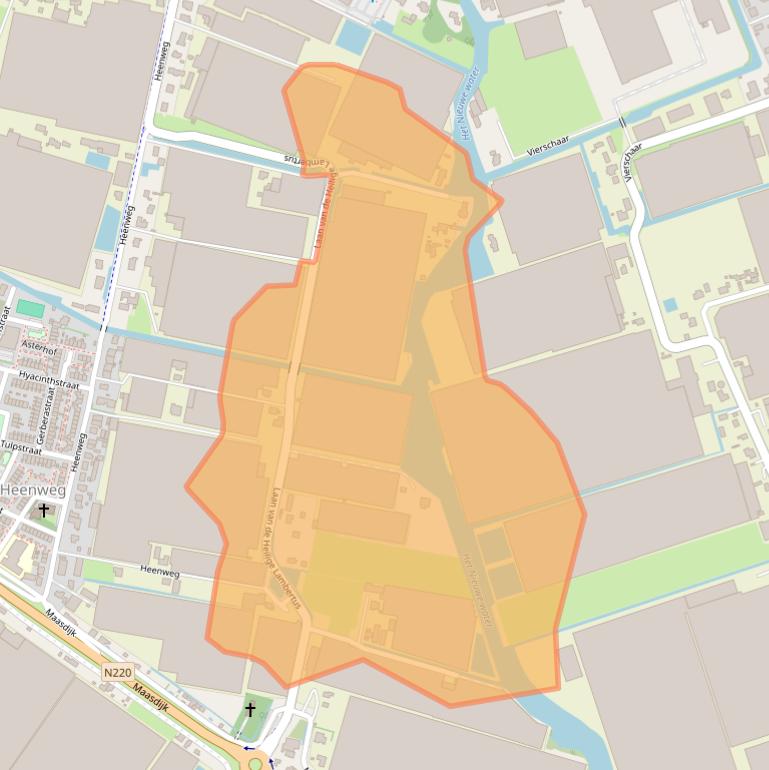 Kaart van postcodegebied 2691MV.