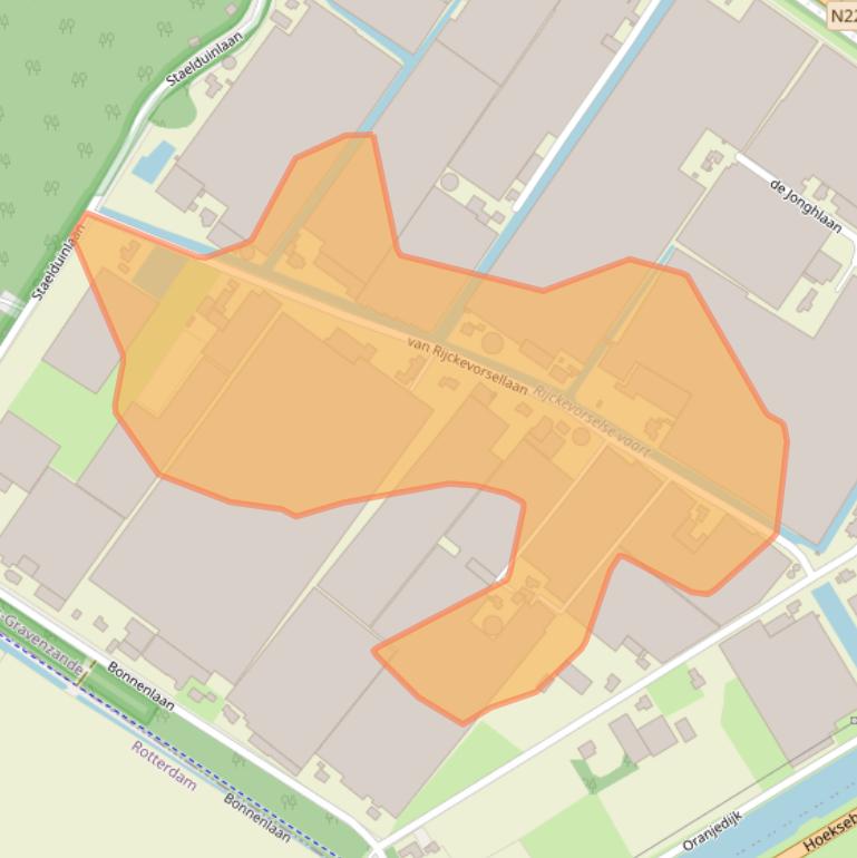 Kaart van postcodegebied 2691NK.