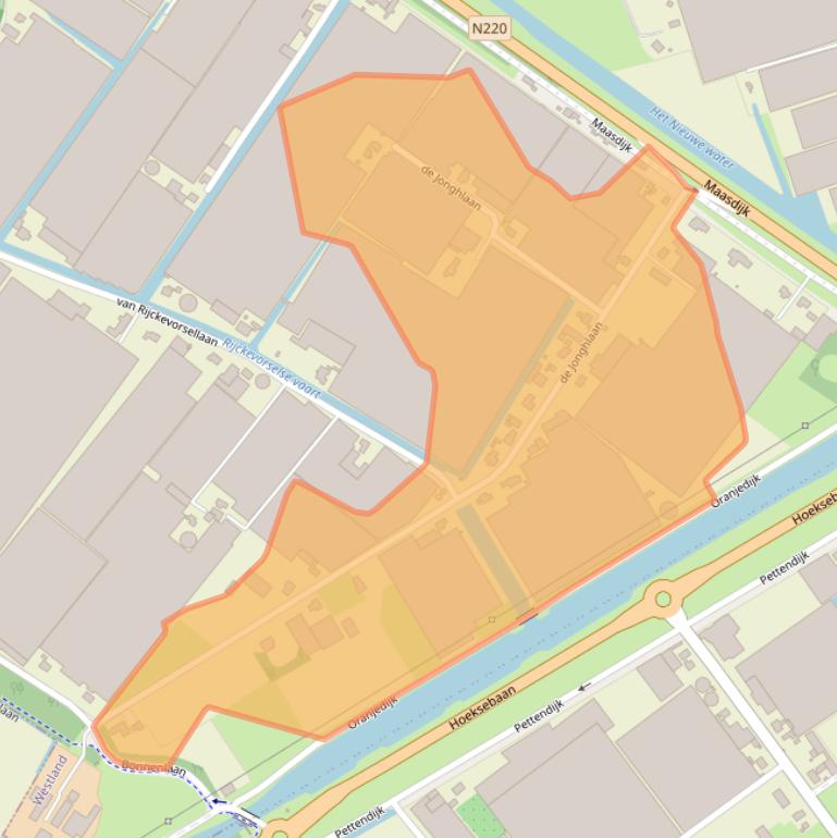 Kaart van postcodegebied 2691NM.