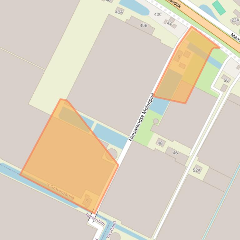 Kaart van postcodegebied 2691NR.