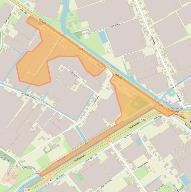 Kaart van postcodegebied 2691NZ.