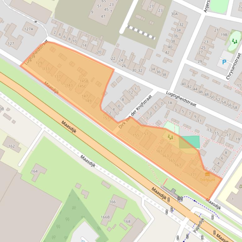 Kaart van postcodegebied 2691PD.