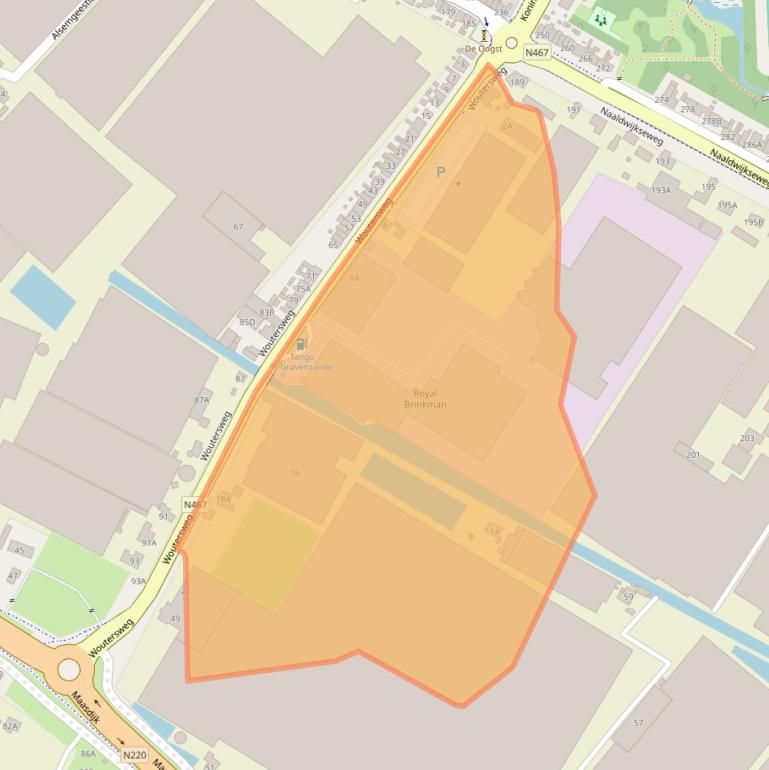 Kaart van postcodegebied 2691PR.