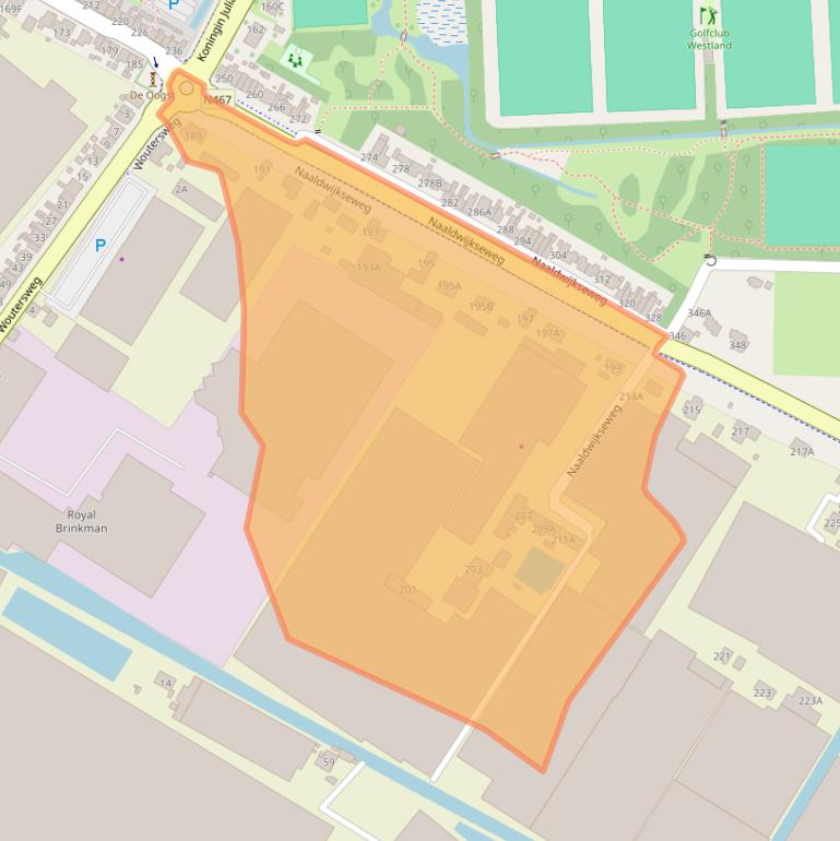 Kaart van postcodegebied 2691PS.