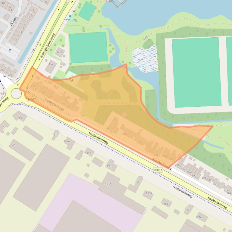 Kaart van postcodegebied 2691PW.