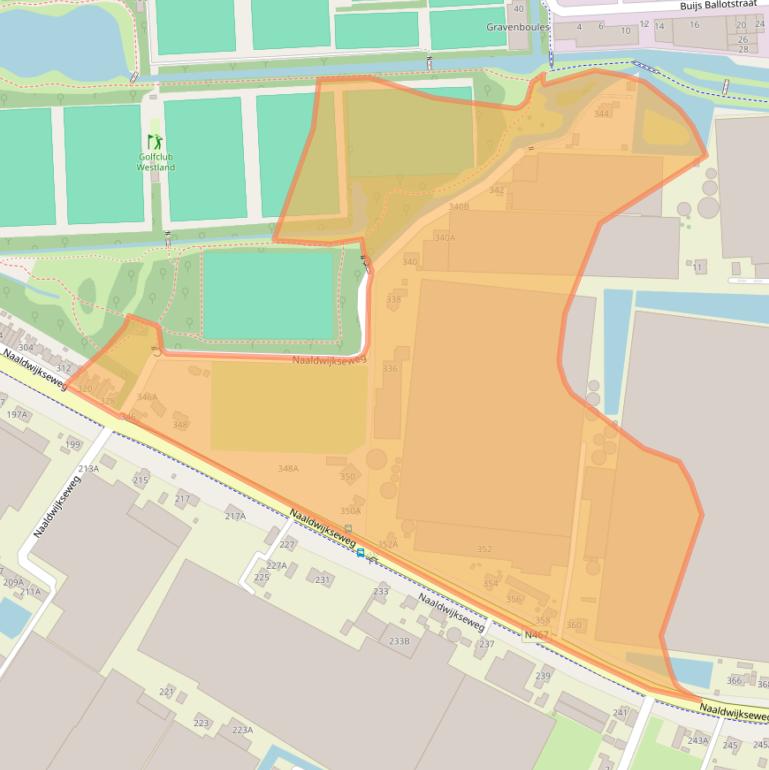 Kaart van postcodegebied 2691PZ.