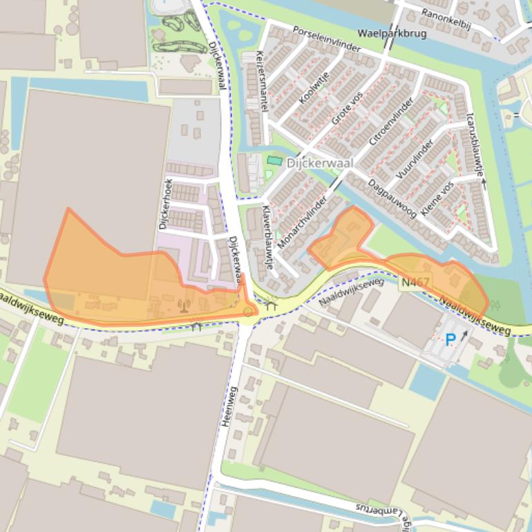 Kaart van postcodegebied 2691RA.