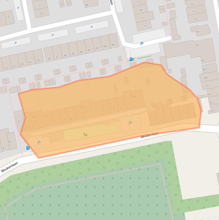 Kaart van postcodegebied 2691RR.