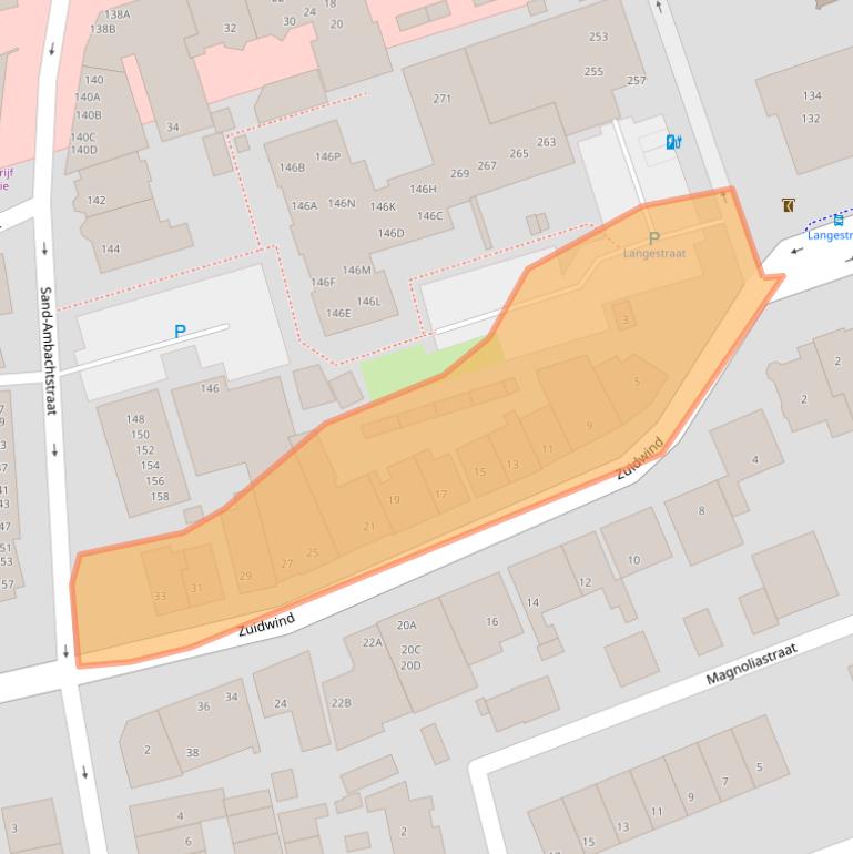 Kaart van postcodegebied 2691RV.