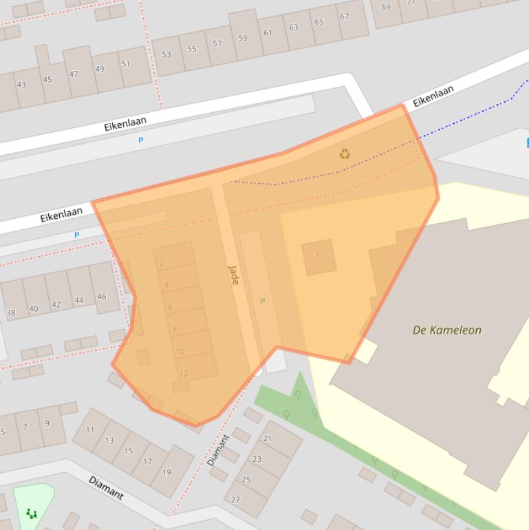 Kaart van postcodegebied 2691SW.