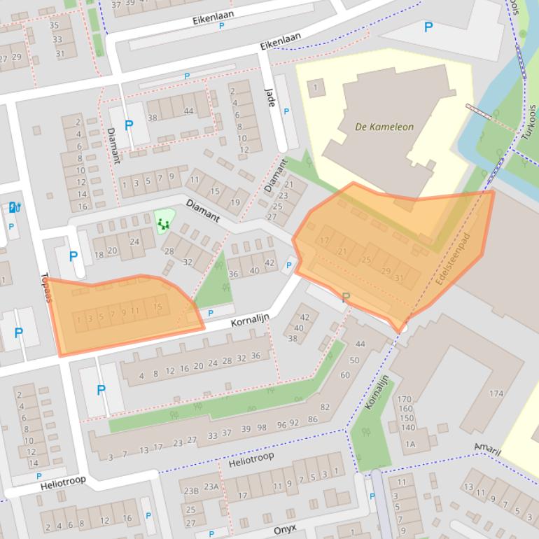 Kaart van postcodegebied 2691SX.