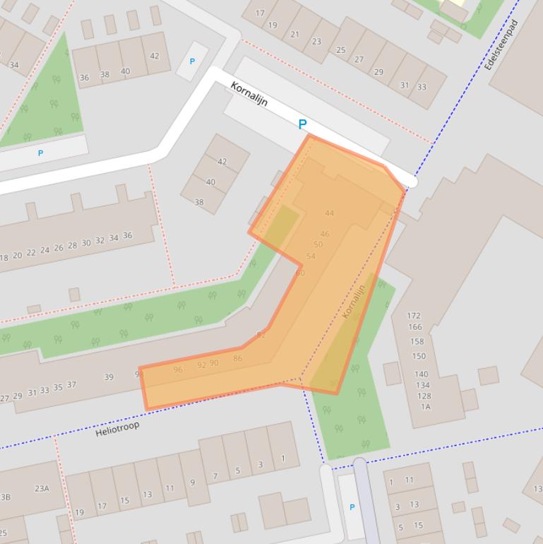 Kaart van postcodegebied 2691TA.