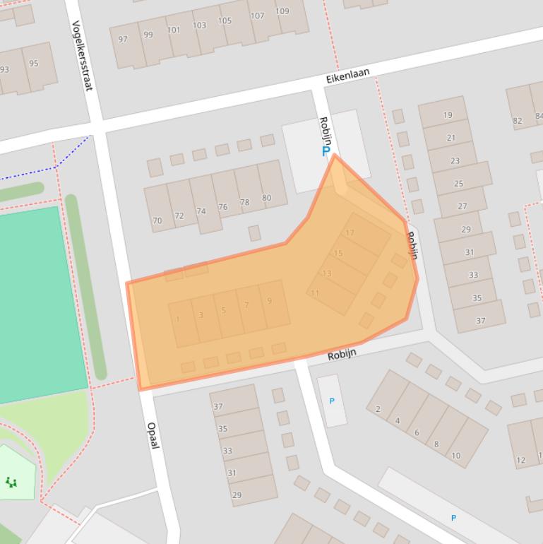 Kaart van postcodegebied 2691TE.