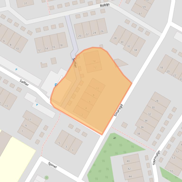 Kaart van postcodegebied 2691TL.