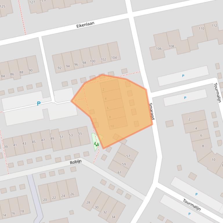 Kaart van postcodegebied 2691TN.