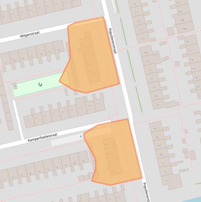 Kaart van postcodegebied 2691TV.