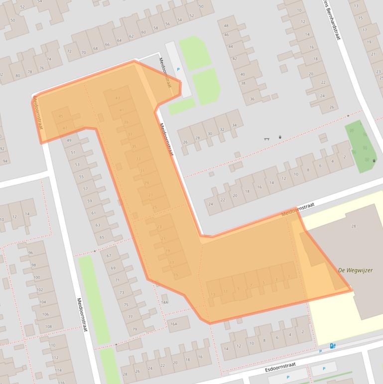 Kaart van postcodegebied 2691VA.