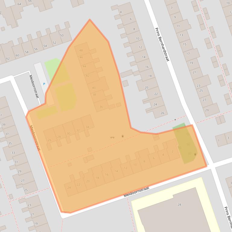 Kaart van postcodegebied 2691VC.