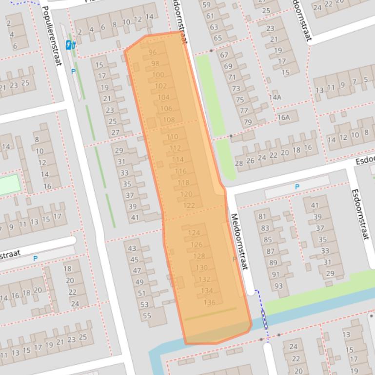 Kaart van postcodegebied 2691VE.