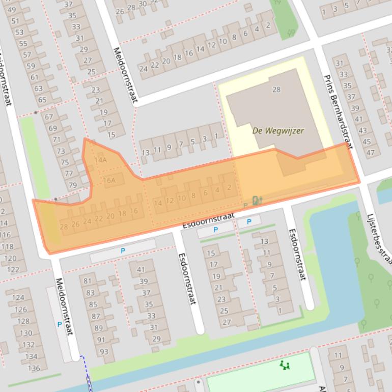 Kaart van postcodegebied 2691VH.